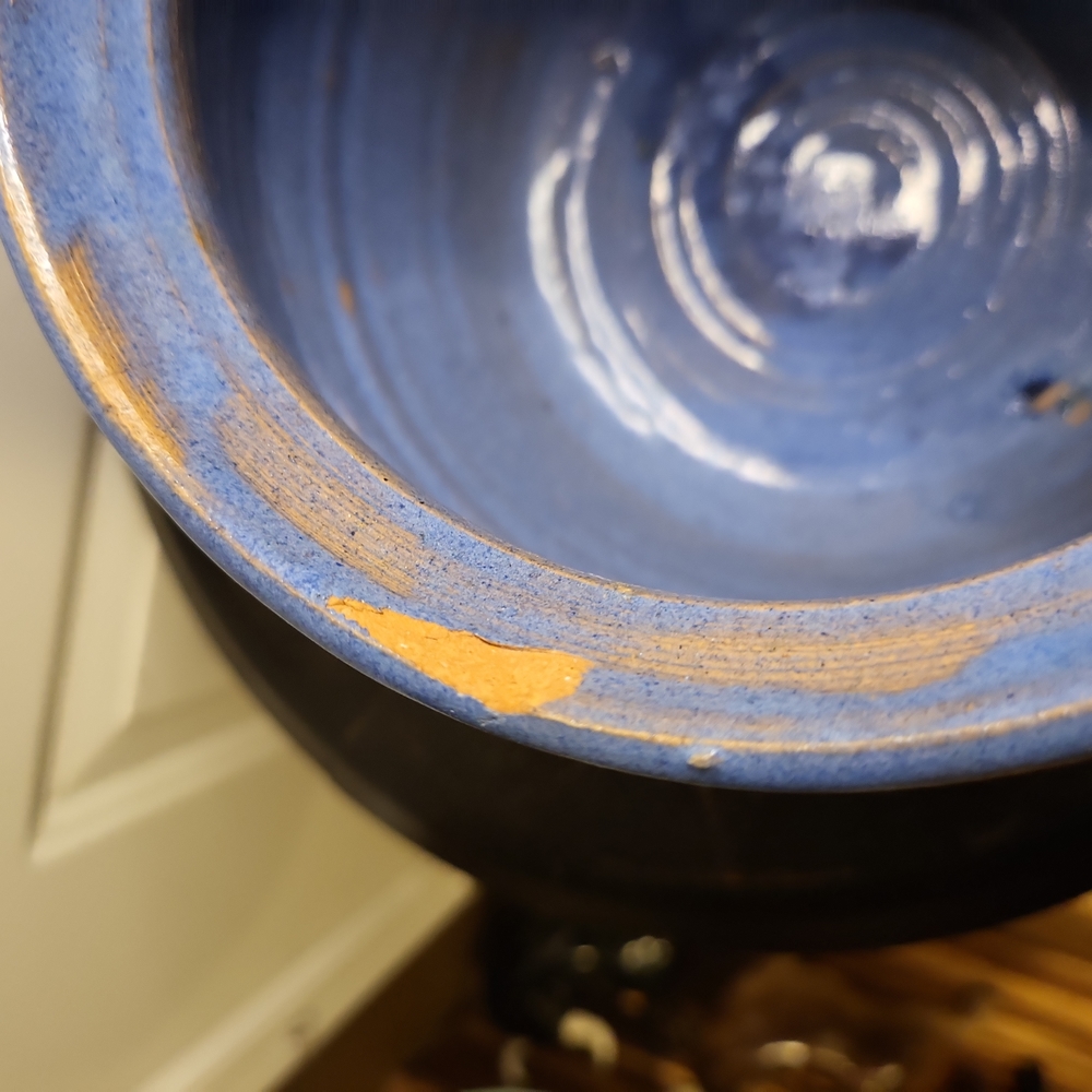 Mid Century Modern Studio Pottery Ceramic Hand Thrown Bowl Signed 1971 - Picture 6 of 8